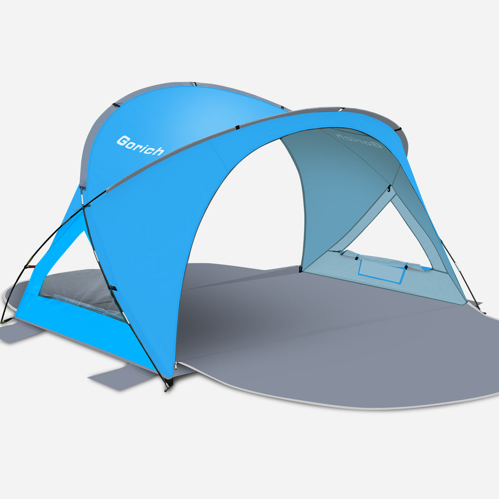 Dual-Door Beach Tent – Easy Setup & UPF 50+ Sun Shade (G022)