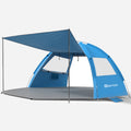 Extended Beach Tent – Easy Setup UPF 50+ Sun Shelter with Canopy(G024)
