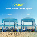 Family Beach Cabana – Windproof Sun Shelter with 360° Ventilation & Easy Setup  (G029)