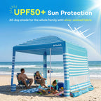 Family Beach Cabana – Windproof Sun Shelter with 360° Ventilation & Easy Setup  (G029)