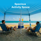 Family Beach Cabana – Windproof Sun Shelter with 360° Ventilation & Easy Setup  (G029)