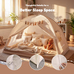 Kids’ Twin Bed Tent – Indoor Privacy Sleep Canopy & Playhouse (GB01)