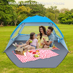 Classic Beach Tent – Easy-Setup UPF 50+ Sun Shelter (GDJ)