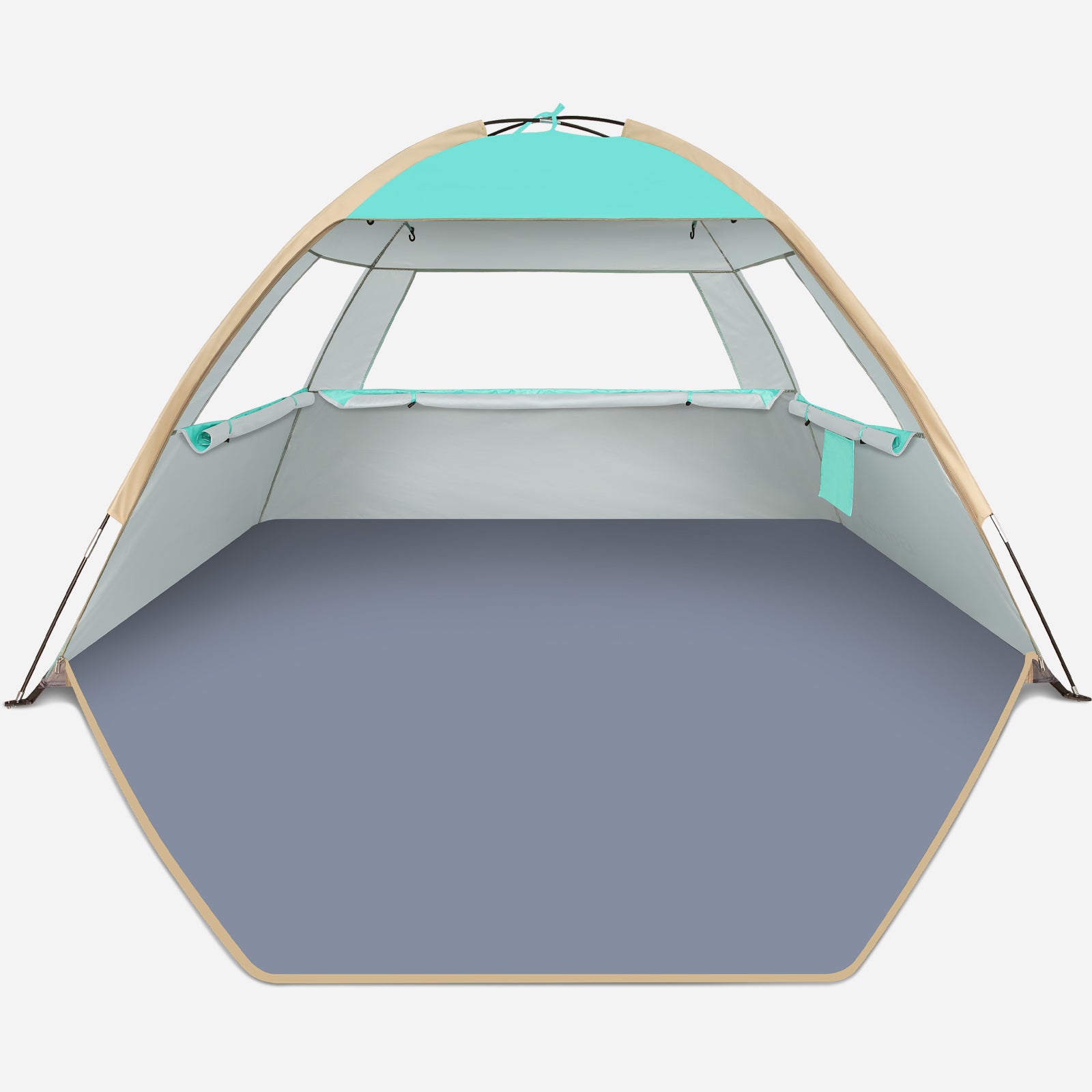 Classic Beach Tent – Easy-Setup UPF 50+ Sun Shelter (GDJ)